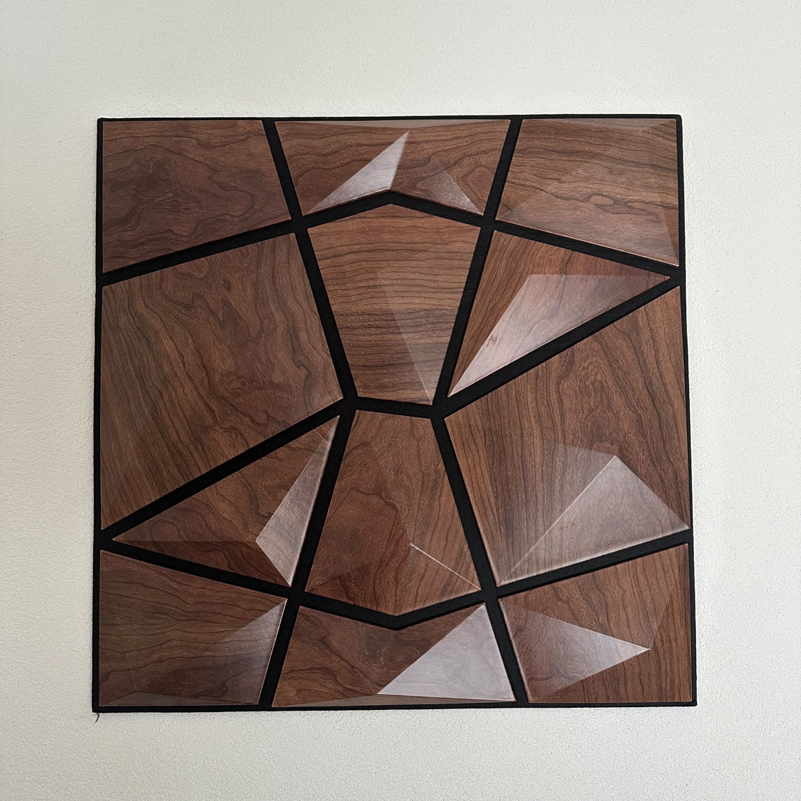 3D Wandpaneel Holzoptik – Geometrisches Design für dein Zuhause