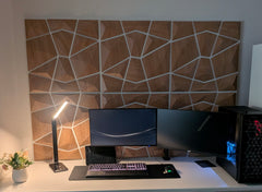 AURVEX Homeoffice-Bundle – 4 Paneele + Schreibtisch