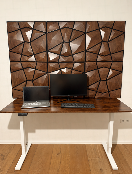 AURVEX Homeoffice-Bundle – 6 Paneele + Schreibtisch