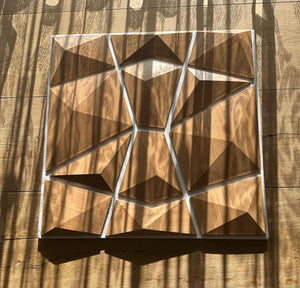 3D Wandpaneel Holzoptik – Geometrisches Design für dein Zuhause