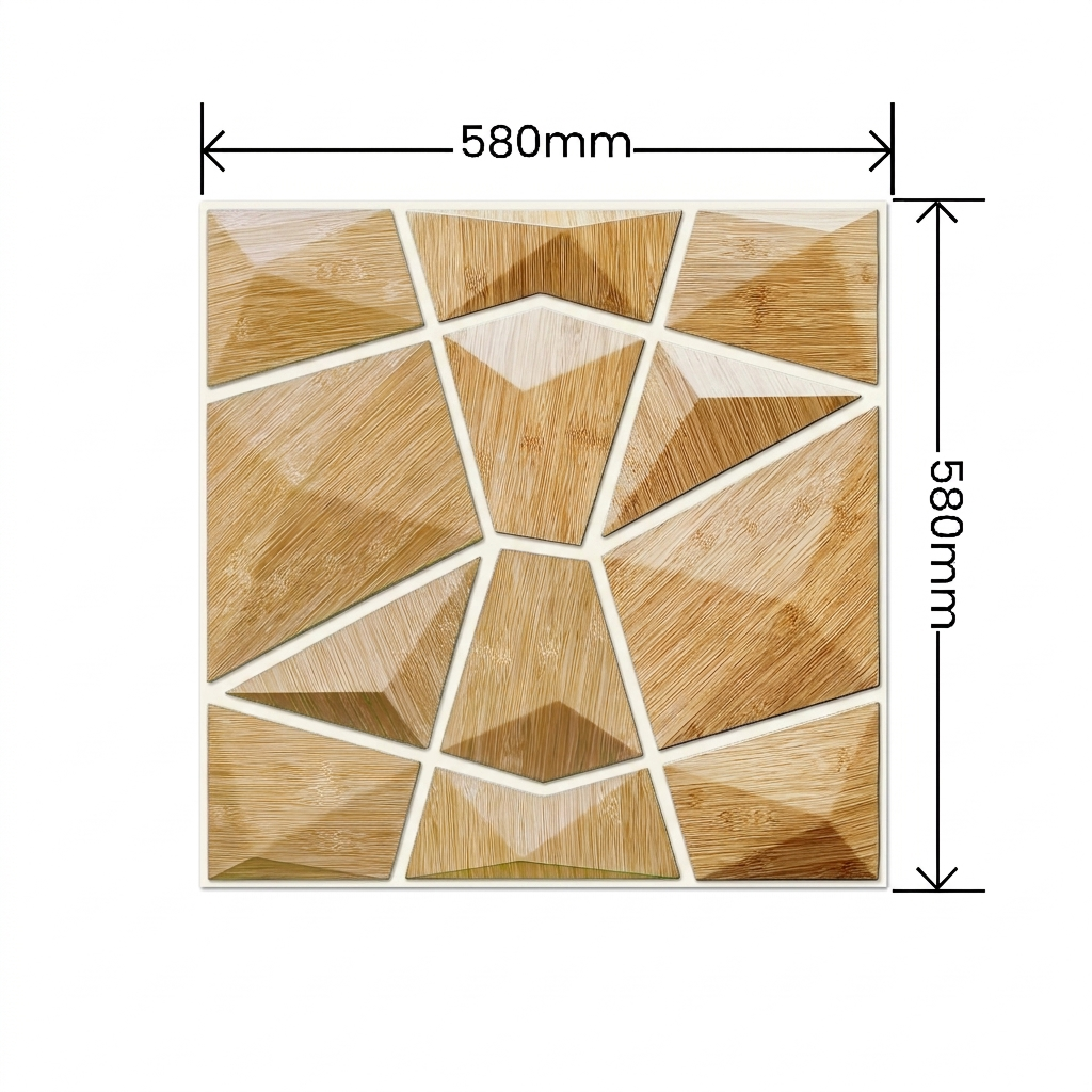  Aurvex 3D Wandpaneel Natural Oak  mit Maßen 