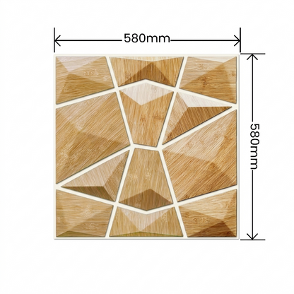  Aurvex 3D Wandpaneel Natural Oak  mit Maßen 